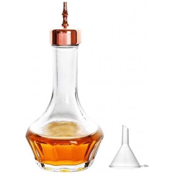 Bitters Flasche – bleifreies Glas mit Edelstahl-Aufsatz 50 ml professionelles Bar-Werkzeug für die Zubereitung von Cocktails und den perfekten Whiskey DSBT0001 Kupfer - B07KZWXGM3R