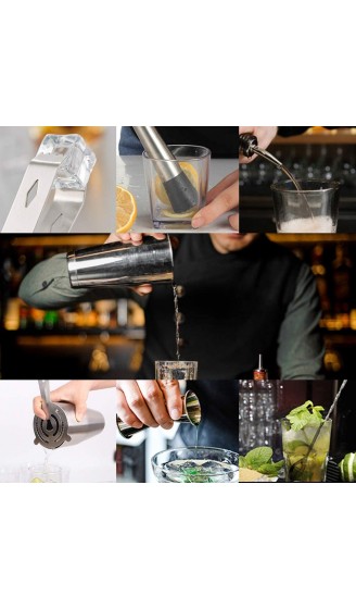GUIFIER Cocktail Shaker Set,Cocktailhaker-Set,Barkeeper-Set mit Ständer ,Bar-Set Cocktail-Shaker Set zum Mixen von Getränken ,für Martini Daiquiris Cosmopolitan und Mojitos zu Hause oder Bar - B08HWVX7VR5
