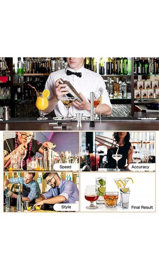 HGGDKDG Barkeeper-Set mit Ständer Bar-Set Cocktail-Shaker-Set zum Mixen von Getränken Bar-Werkzeuge Shaker bestes Barkeeper-Set für Anfänger Farbe: 750 ml - B09W9BZ1D1W