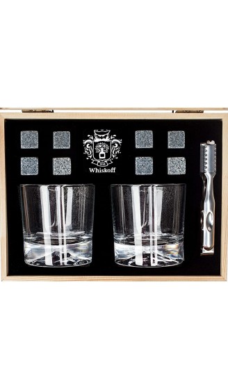 Whiskey Mountain Gläser-Set – schwerer Boden altmodische Tumbler Steine Set Geschenkset für Herren Old Fashion Rocks Gläser Bourbon Geschenke Männer Bestes Vatertagsgeschenk - B07TZMW8W1R