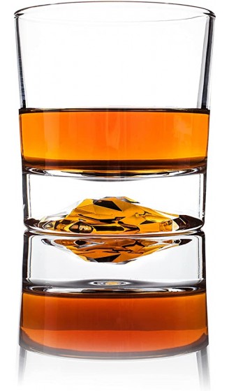Whiskey Mountain Gläser-Set – schwerer Boden altmodische Tumbler Steine Set Geschenkset für Herren Old Fashion Rocks Gläser Bourbon Geschenke Männer Bestes Vatertagsgeschenk - B07TZMW8W1R