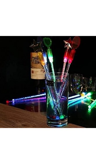 3 Stück Packung modische LED-Lichter Barkeeper-Sticks für Milch Tee Saft Cocktail Kaffee Getränke Dekoration Bar Rührstäbchen Partyzubehör Farbe zufällig - B09BZ4M2V15