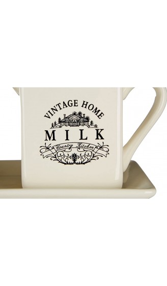 Premier Housewares Vintage Home Milch- und Zucker-Set quadratisch - B006Y7W3MG9