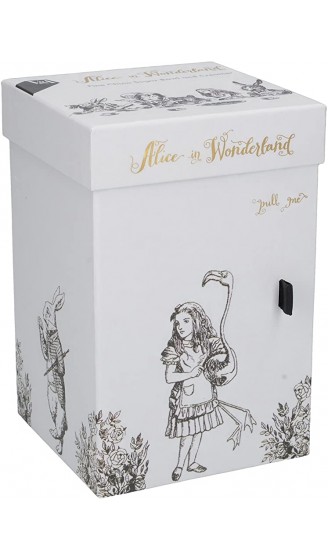 V&A Alice in Wonderland Milchkännchen und Zuckerschüssel aus feinem Porzellan im Set mit dekorativen Illustrationen 2 Stück – Weiß - B079DB1TKJX