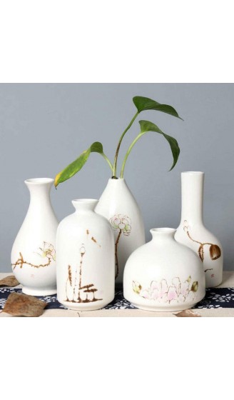 Starfisher Mini-Keramikknospenvase für Blumen Pflanzenblumendekoration Sammelvase Porzellan - B09W2LQGHCG