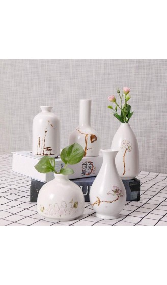 Starfisher Mini-Keramikknospenvase für Blumen Pflanzenblumendekoration Sammelvase Porzellan - B09W2LQGHCG