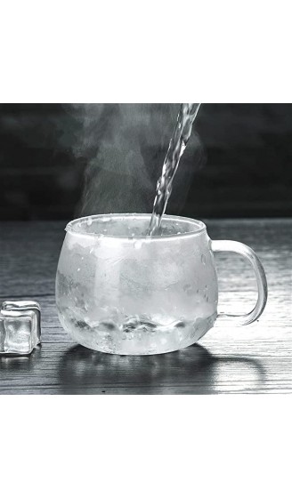 Water Bottles 300ml transparente einschichtige Glaskaffeetasse mit Griff Milch Frühstück Glassaftbecher Capacity : 400ml Color : Clear1 - B09V4PDF2BU