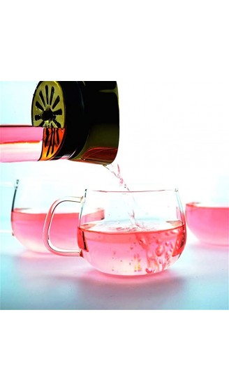 Water Bottles 300ml transparente einschichtige Glaskaffeetasse mit Griff Milch Frühstück Glassaftbecher Capacity : 400ml Color : Clear1 - B09V4PDF2BU