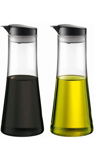 Bodum Bistro Öl- Essigbehälter Glas Schwarz transparent 9.7 cm - B078VGM6W27