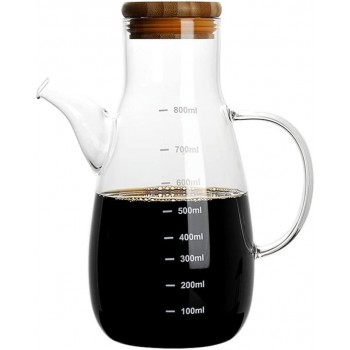 Cabilock Glas Olivenöl Dispenser Flasche Öl Und Essig Spender Set Öl Essig Menage mit Ausgießer für Küche Restaurant 800Ml - B08YF1QWRPY