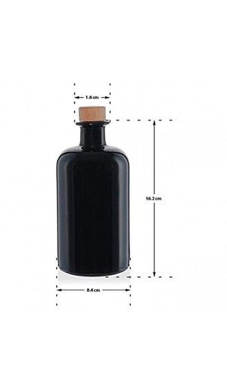 casavetro 3,4,6 oder 10 x 500 ml Leere Glasflaschen Apotheker-Braun Weinflasche Schnapsflasche Essig Öl Glasflaschen 0,5 Liter l 4 x 500 ml - B08J3V7TPN5