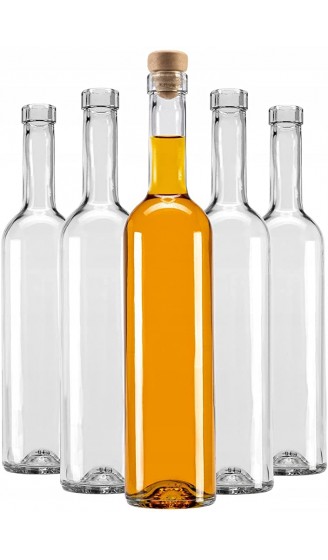 casavetro 6 12 x 500 ml Futura HGK Glasflaschen l Flaschen zum selbst Abfüllen 0,5 Liter l Likörflaschen Schnapsflaschen Essigflaschen Ölflaschen 6 x 500 ml - B08VGVC97FI