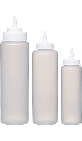 Kitchen Craft Praktische Soßenflasche aus Kunststoff Plastik Weiß 6.5 x 18 x 33 cm - B078HWXS3TT