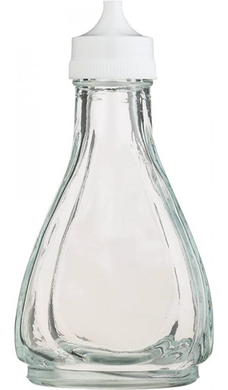 KitchenCraft Essigflasche im Vintage-Stil transparent weiß 140 ml 6,5 x 6,5 x 12,5 cm - B001RN1P26H