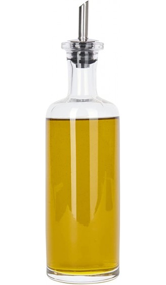KitchenCraft World of Flavours Essig Ölflasche mit bauchiger Form Olivenölspender Glas 450 ml Volumen - B004VQX8GMN