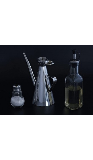 Ölflasche tropffrei aus Edelstahl Essig- und Salzstreuer im Stil Glühlampe Ölbehälter 250 ml - B09HHPM5JME