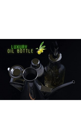 Ölflasche tropffrei aus Edelstahl Essig- und Salzstreuer im Stil Glühlampe Ölbehälter 250 ml - B09HHPM5JME