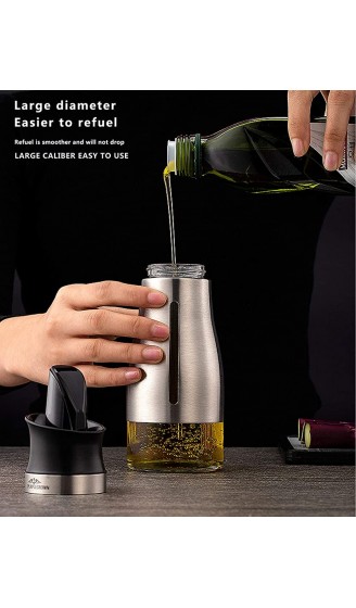 PURPLECROWN Auto Flip Ölspender 300ml Olivenölspenderflasche Ölspenderflasche Ölspenderflasche für Küche Schwarz - B09JF5PVM69