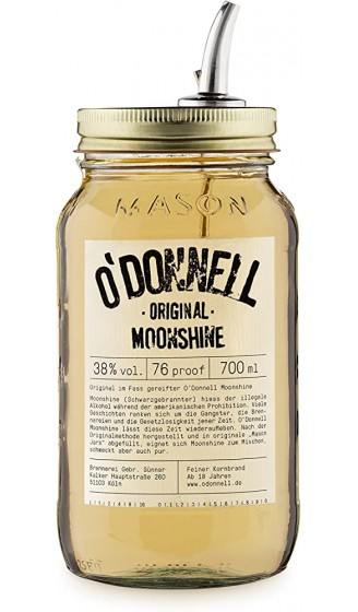 Ausgießer für O'Donnell Moonshine | Premium Schnaps nach amerikanischer Tradition | Passend für 700ml & 300ml Flaschen - B01BDLBMO2E