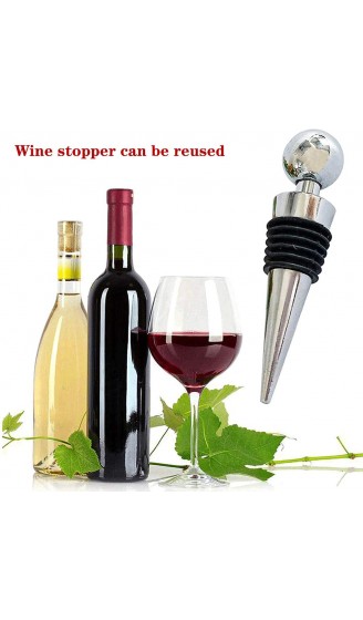 Edelstahl Weinverschlüsse 2 Stück Champagnerflaschenverschluss und 2 Stück Weinflaschenverschluss um den Wein frisch zu halten - B092DJX5GR1
