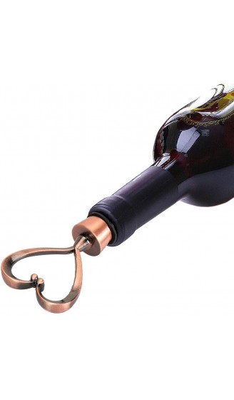 iPobie 3 Stücke Weinverschluss Flaschenverschluss herzförmige Wein Stopfen für die Weinsammlung Wein Champagner Glasflaschen - B086BN1MTR1