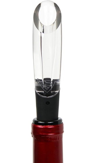 Vinturi Luftsprudler in Flasche schwarz 2,5 x 2,5 x 12,5 cm - B0752ZY519S