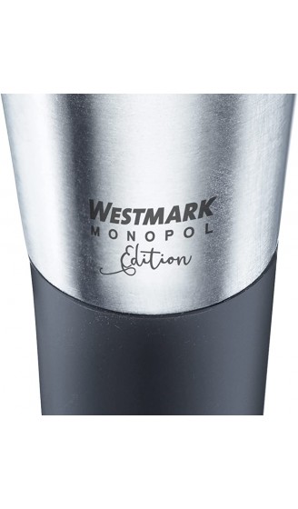 Westmark Weinflaschenverschluss Monopol Edition Rostfreier Edelstahl Silikon Silvio Silber Schwarz 61913360 - B07QK2RT5XS