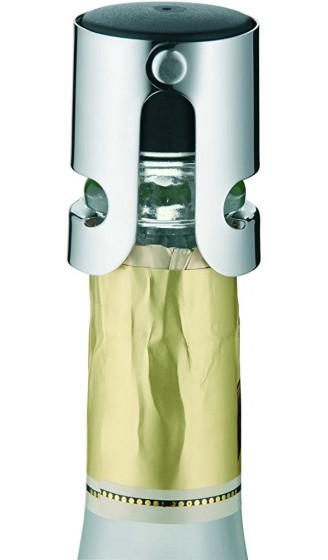 WMF Clever&More Sektverschluss 4 cm Champagner Verschluss Sektflaschenverschluss Cromargan Edelstahl mattiert Flaschenverschluss - B000FNIOFKA