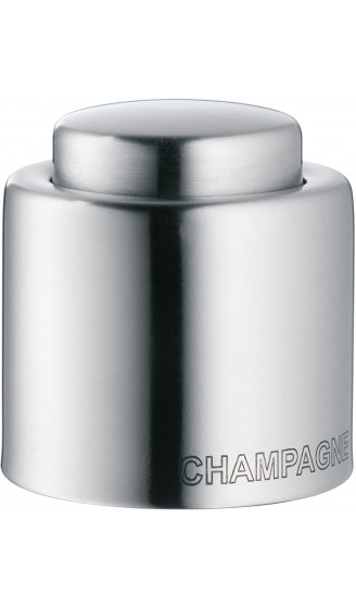 WMF Clever&More Sektverschluss mit Aufschrift 3,5 cm Champagner Verschluss Sektflaschenverschluss Cromargan Edelstahl mattiert Flaschenverschluss - B000WGJ7XIO