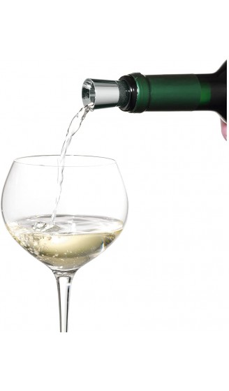 WMF Vino 2in1 Weinausgießer mit Flaschenverschluss 2,4 cm Ausgießer Cromargan Edelstahl Silikon für alle Weinflaschen - B000VJ3DJK3