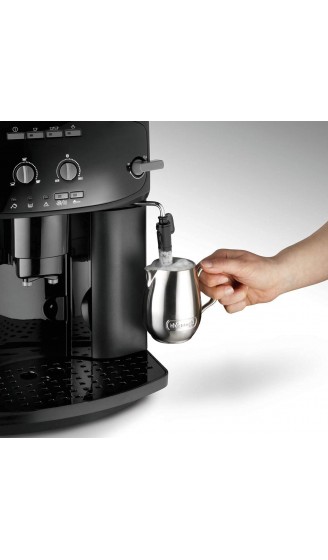 De'Longhi Caffé Corso ESAM 2600 Kaffeevollautomat mit Milchaufschäumdüse für Cappuccino 2-Tassen-Funktion großer 1,8 Liter Wassertank Schwarz & Milchkännchen DLSC060 350 ml Edelstahl - B09V4WJPY1K