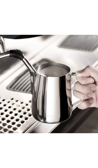 Milchkännchen 600ml 20oz Espresso Milchaufschäumkrüge 304 Edelstahl Barista Tasse für die Zubereitung von Kaffee Cappuccino - B0983345W8T