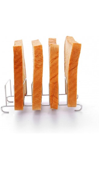 Toastständer Edelstahl,Qiundar 3 Pcs Toasthalter Toastständer Grill Toast Rack Toastbrot Halter für Toast Esszimmer Kühlung - B09GX9NF1GE