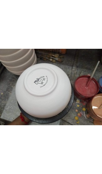 Windhorse Eierbecher aus Keramik gestreift Regenbogenfarben 4 Stück - B072NK8XBJ3