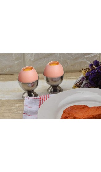 ysister 4 Stück Eierbecher Set Edelstahl Ei Halter spezielle Eierablage Eierbecher Ente Eierbecher setzen Gänseei Rack für Restaurantküche Optimal als Geschenk oder zur Ergänzung Ihrer Tischdeko - B0831BQKQX7