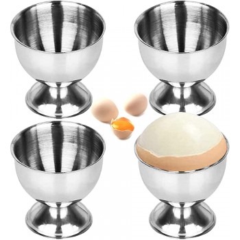 ysister 4 Stück Eierbecher Set Edelstahl Ei Halter spezielle Eierablage Eierbecher Ente Eierbecher setzen Gänseei Rack für Restaurantküche Optimal als Geschenk oder zur Ergänzung Ihrer Tischdeko - B0831BQKQX7