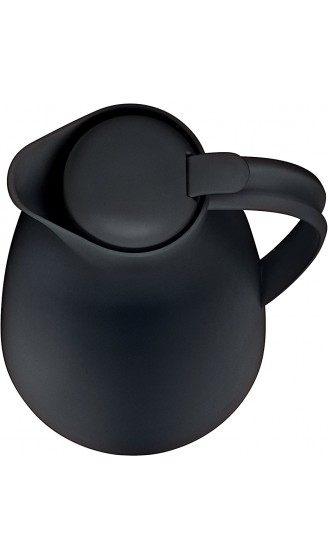 alfi Thermoskanne Eco Kunststoff schwarz 1l mit alfiDur Glaseinsatz 0825.020.100 Isolierkanne hält 12 Stunden heiß ideal als Kaffeekanne oder Teekanne Kanne für 8 Tassen - B003MP8GZ6N