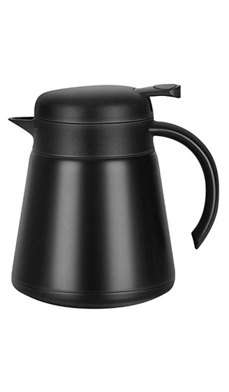 Popcornon 304 18 10 Edelstahl-Wärmekaraffe Doppelwandige Vakuumisolierte Kaffeekanne mit Druckknopfdeckel 24 + Stunden Wärme- und Kältespeicherung BPA-frei für Kaffee Tee Getränke Usw. - B09T3K2K3MF