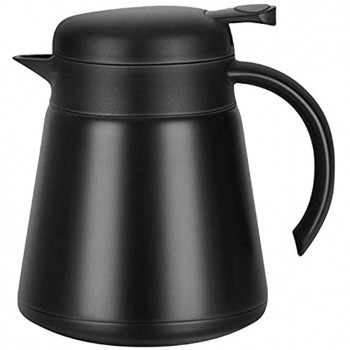 Popcornon 304 18 10 Edelstahl-Wärmekaraffe Doppelwandige Vakuumisolierte Kaffeekanne mit Druckknopfdeckel 24 + Stunden Wärme- und Kältespeicherung BPA-frei für Kaffee Tee Getränke Usw. - B09T3K2K3MF