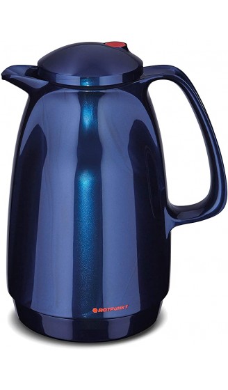 ROTPUNKT Isolierkanne 220 BELLA 1,0 liter midnight blue Glaseinsatz BPA-frei - B01N79HH7CJ