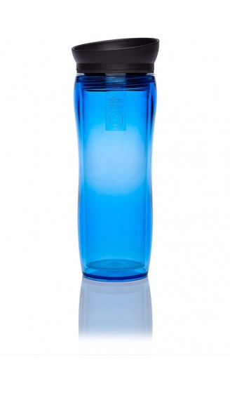 Shuyao Teamaker transparente Tea to Go Thermo Trinkflasche in blau Made in Germany 100°C hitzefest -360ml integriertes Teesieb - B07XFP7ZYHD