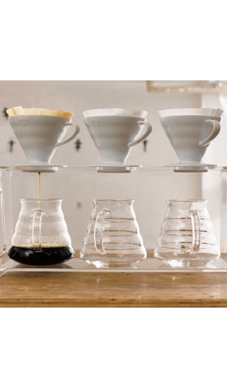 Hario VDC-02W V60 Kaffeefilterhalter Porzellan Größe 2 1-4 Tassen weiß - B000P4D5HGU