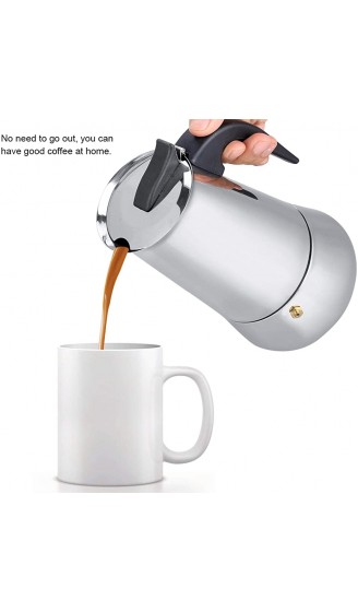 Kaffee Kanne Edelstahl Kaffee Kanne Einfach Bedienende Schnelle Reinigungstopf Kaffee Maschine für Kaffee und Tee450ml - B091B4QF7P1