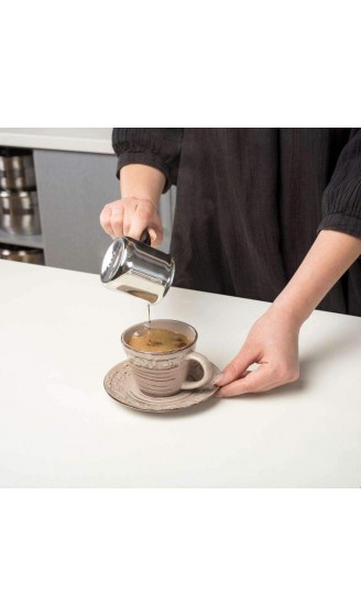NAVA Schmelztiegel | 140 ML | Türkische Kaffeekanne mit Granitbeschichtung für die Zubereitung von türkischem Kaffee - B092JFZ6FK5