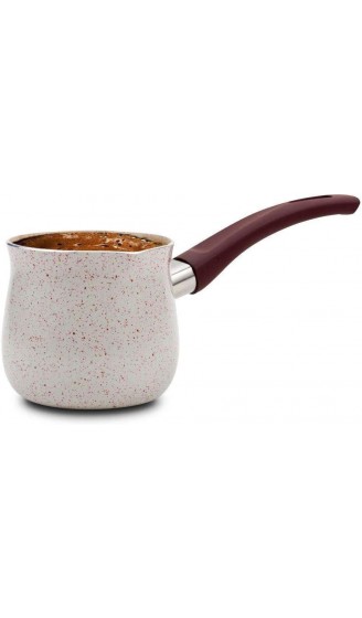 NAVA Schmelztiegel | 430 ML | Türkische Kaffeekanne mit Granitbeschichtung für die Zubereitung von türkischem Kaffee - B092J35S8MY
