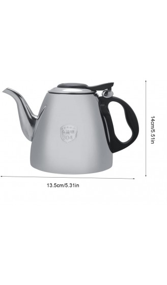 VBESTLIFE Edelstahl Teekanne Kaffeekanne mit Wasserkocher Hitzebeständige Griff für Tee oder Kaffee,1.2L 1.5L 1.2L - B07F9KZ6Y1Q