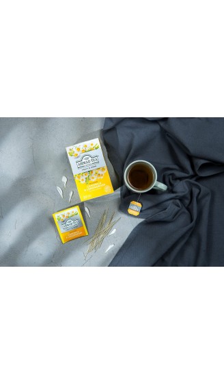 Ahmad Tea Camomile&Lemongrass Tee mit Kamille-Zitronen-Geschmack 20 Teebeutel mit Band Tagged jeder aromaversiegelt verpackt 30g Tee - B0051T3R14C