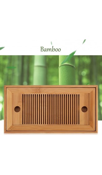 Bambus-Teetablett Bambus-Teetablett Chinesischer Gongfu-Tee-Mini-Serviertisch für das Home Office des Teehauses - B08DDBL2ZJC