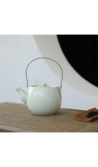 Chinesisches Keramik Tee-Set für 2 Personen Geschenkbox Ge große Teekanne 580ML Infuser Filter Sieb große Tasse 175ML China asiatisches japanisches Koren Erwachsenen Kongfu Lose Grünes - B076X67JGSO