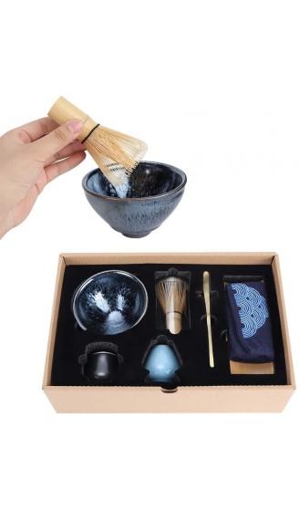 Japanisches Teeset Bamboo Tea Set Matcha Tee Set für Home Tea Room Weihnachtsgeschenke - B08NV58GC9U